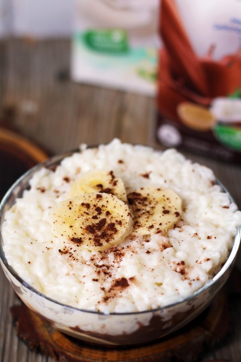 vegan rice pudding budinca orez