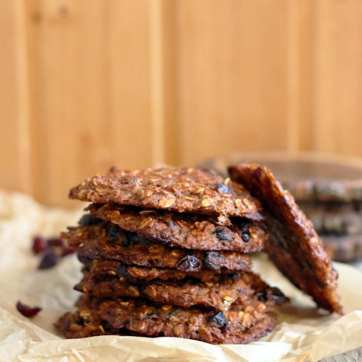 Banana Oatmeal Cookies with Cranberries fursecuri de ovaz cu merisoare