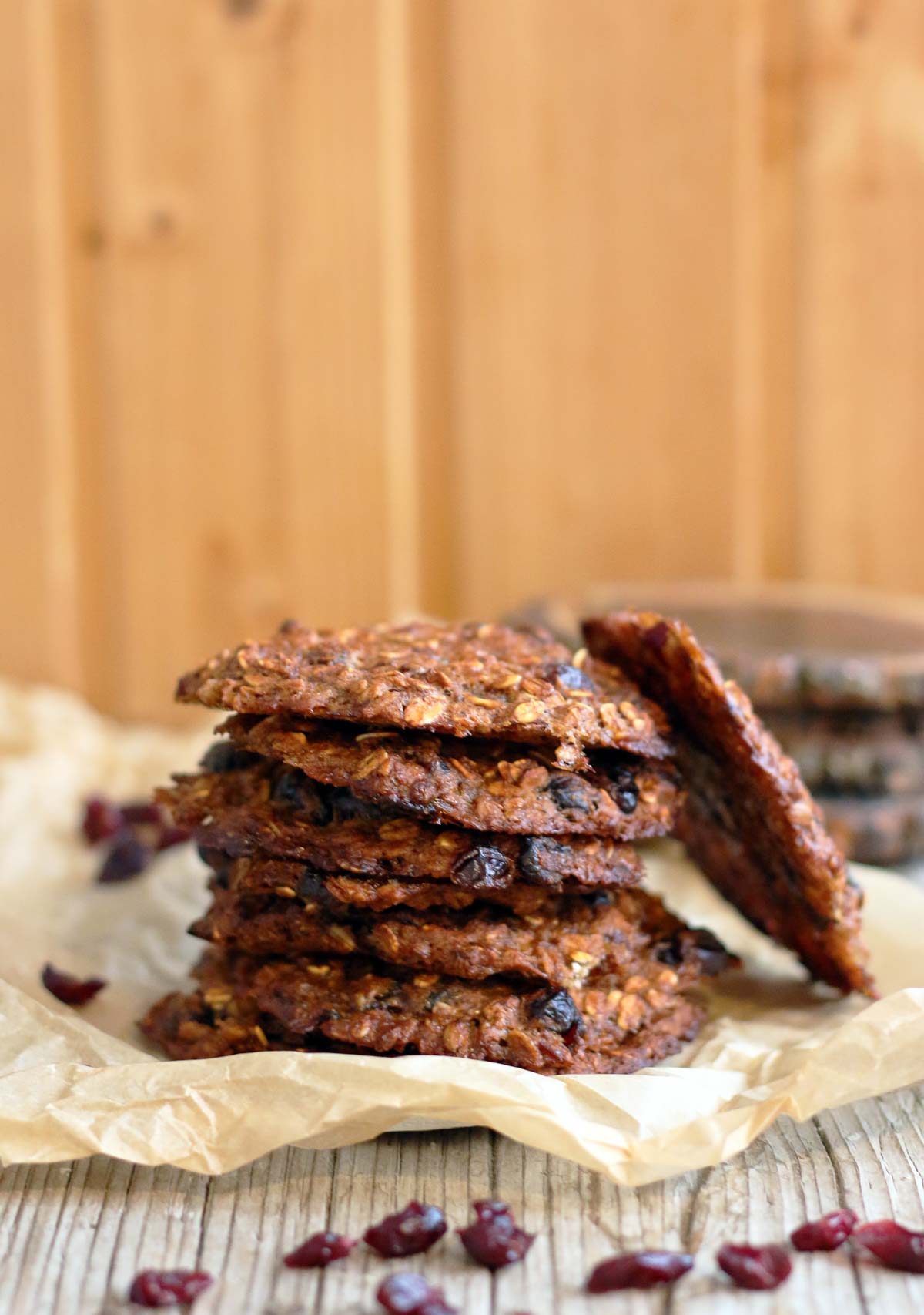 Banana Oatmeal Cookies with Cranberries