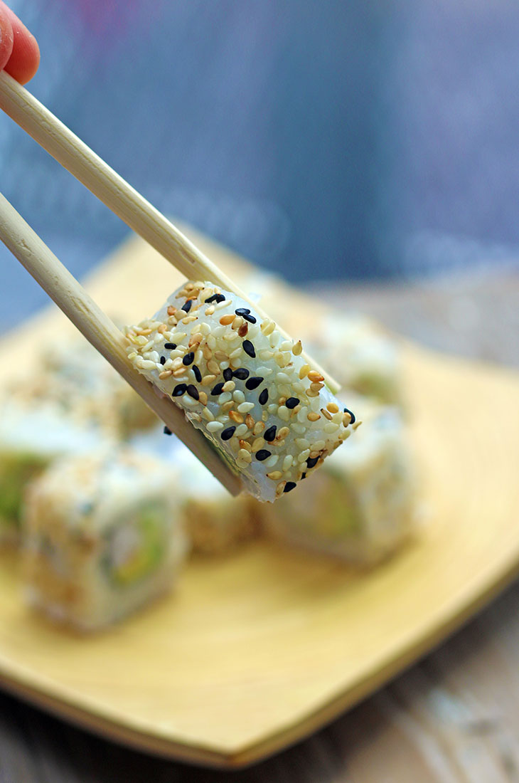 Sushi Uramaki Vegan reteta California Rolls