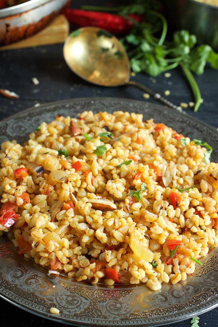 Bulgur Pilaf - Turkish Pilaf Recipe | Gourmandelle