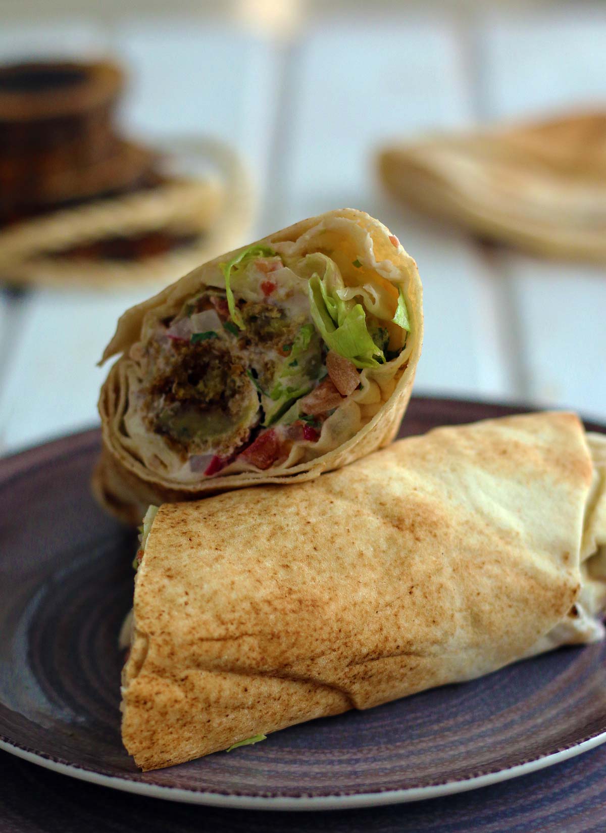 how to make falafel wrap