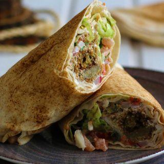 falafel wrap falafel la lipie reteta