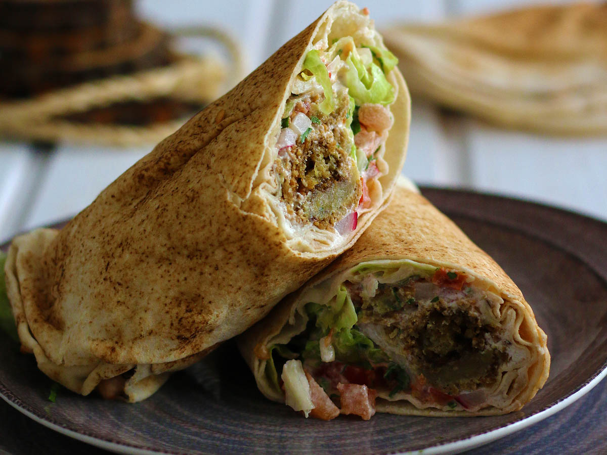 falafel wrap recipe