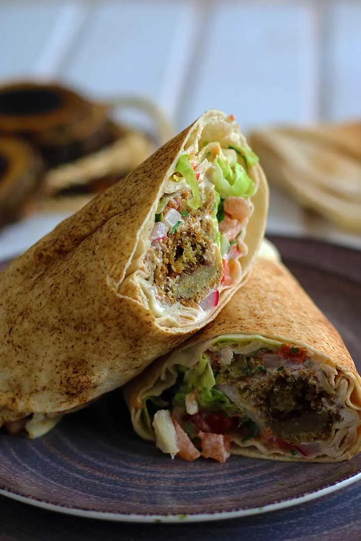 falafel wrap for Lunch Meal Prep