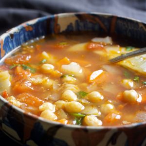 lebanese chickpea soup supa libaneza cu naut reteta