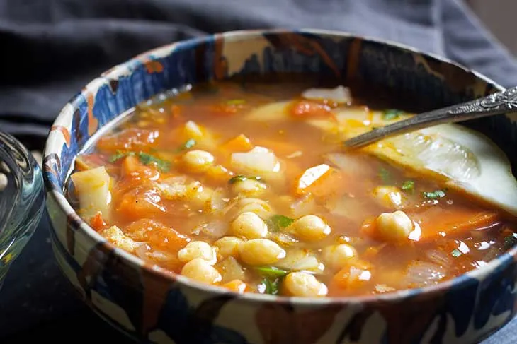 lebanese chickpea soup supa libaneza cu naut reteta