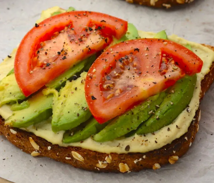 Hummus and Avocado Toast