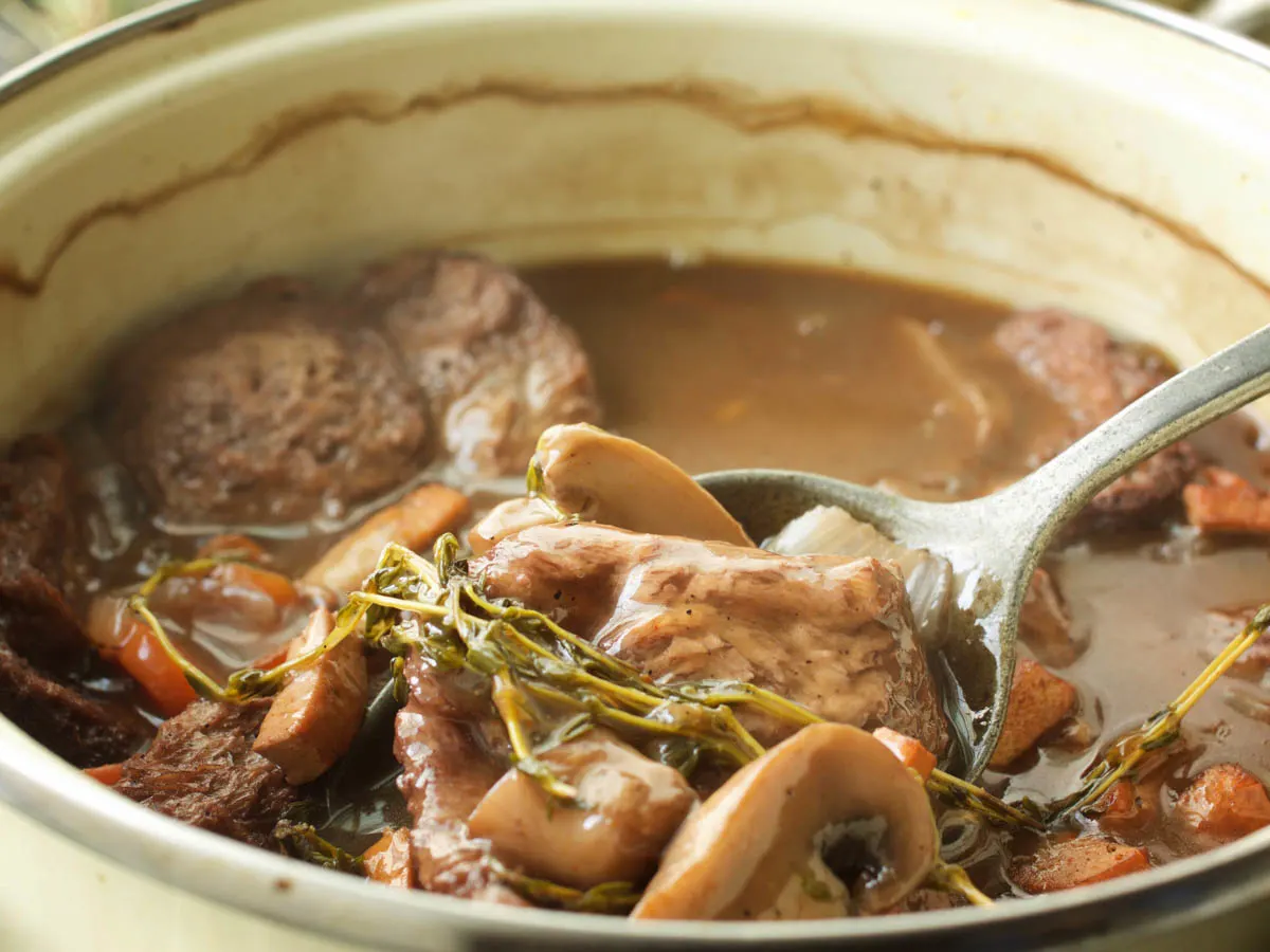 Vegan Beef Bourguignon recipe 