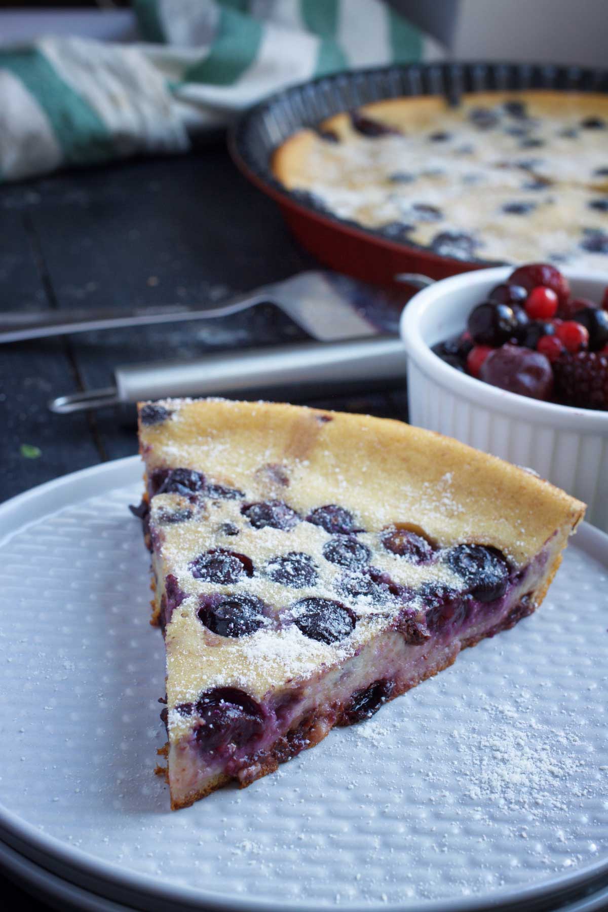 Vegan Blueberry Clafoutis