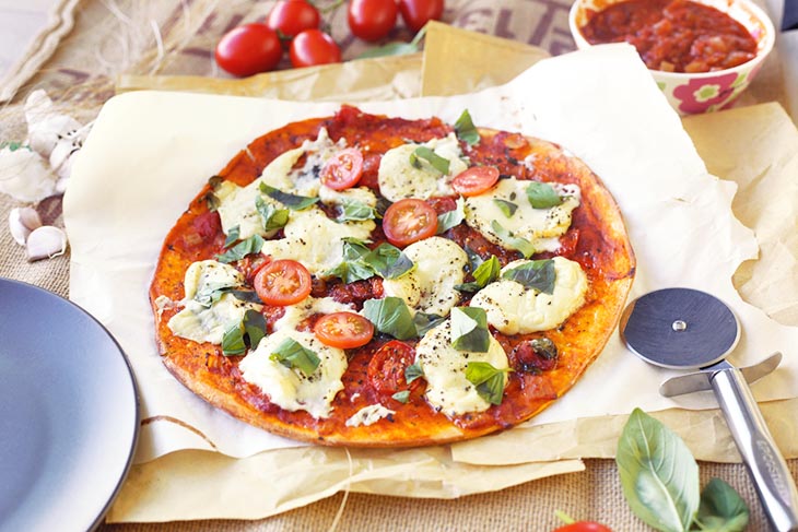 vegan pizza margherita