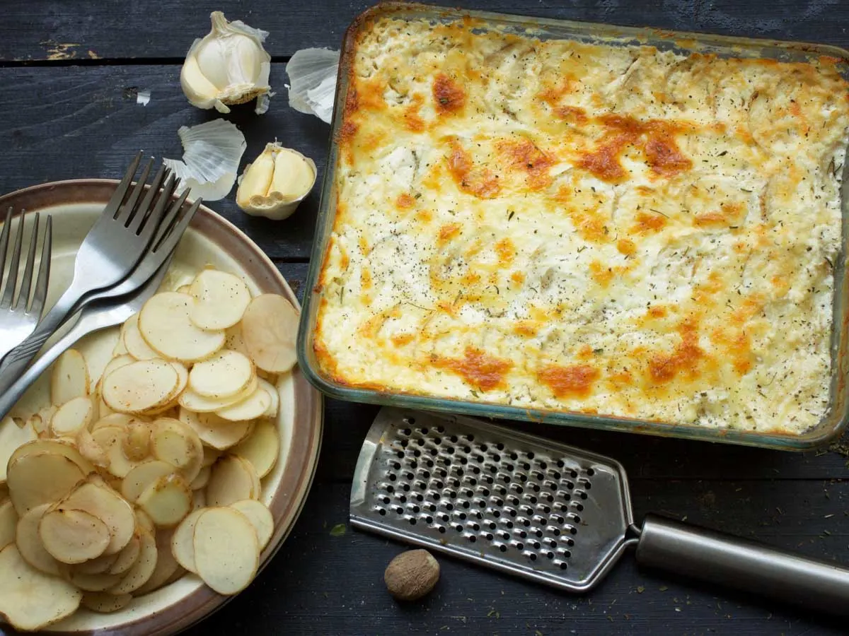 Vegan Scalloped Potatoes Pommes Dauphinoise