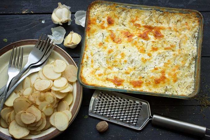 Vegan Scalloped Potatoes | Pommes Dauphinoise