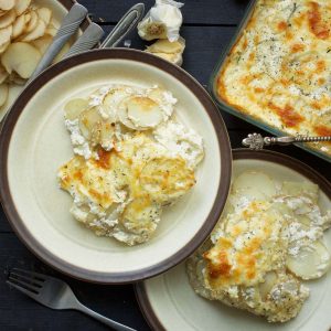 Vegan Scalloped Potatoes Pommes Dauphinoise cartofi reteta