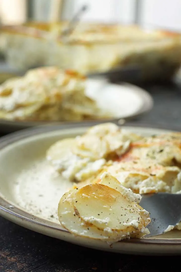 Vegan Scalloped Potatoes for meal prep