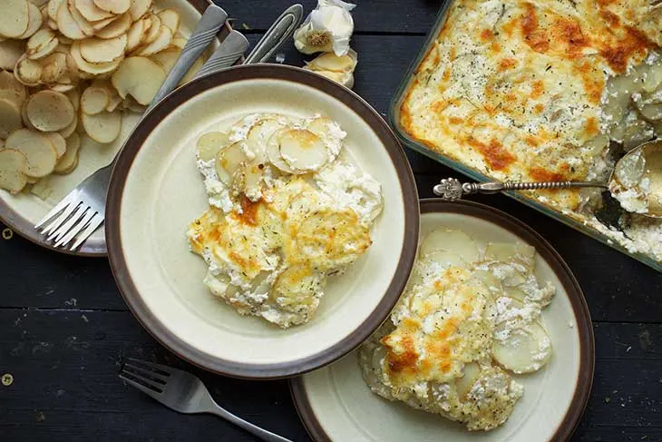 Vegan Scalloped Potatoes Pommes Dauphinoise 