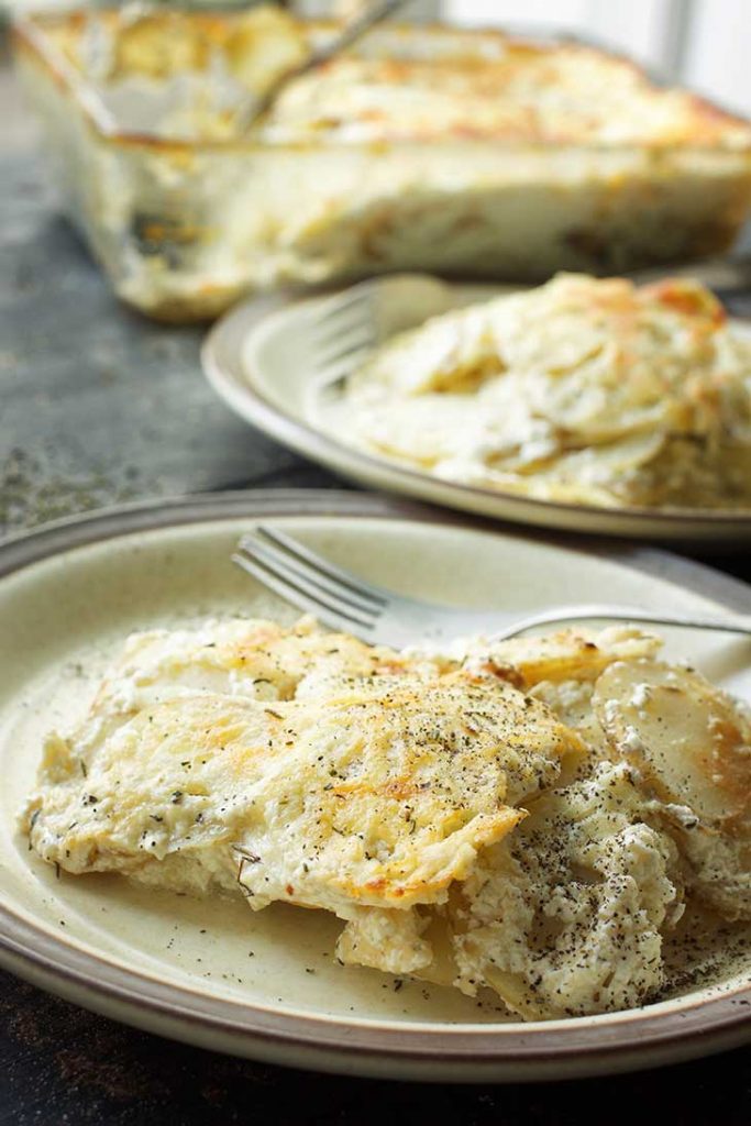 Vegan Scalloped Potatoes (Dairy-Free Pommes Dauphinoise)