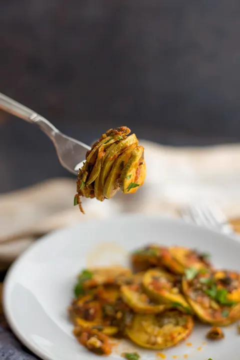 vegan tomato zucchini casserole