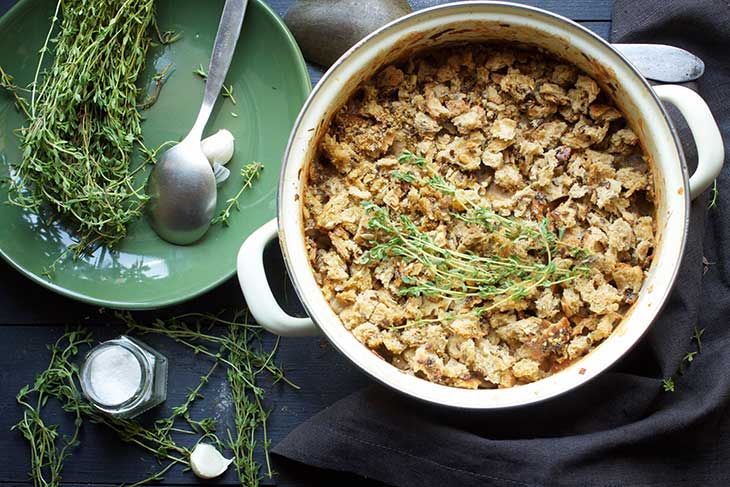 Vegetarian Cassoulet Slow-cooked White Bean Casserole stew