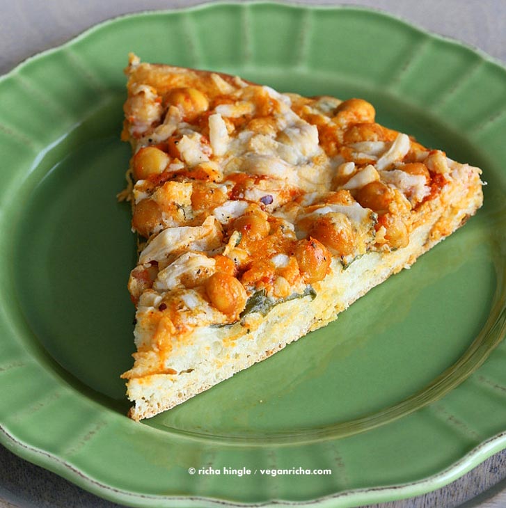 buffalo chickpea pizza