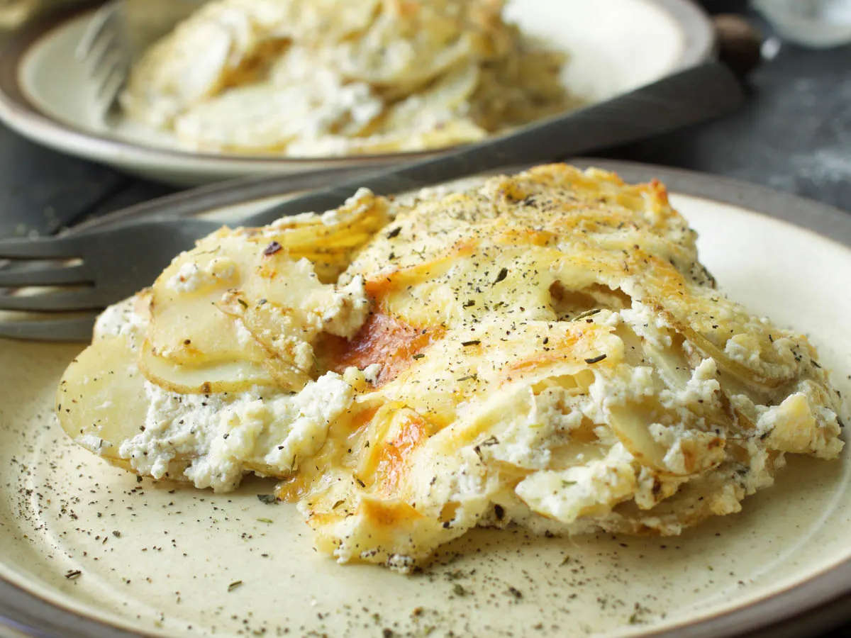 creamy Vegan Scalloped Potatoes Pommes Dauphinoise