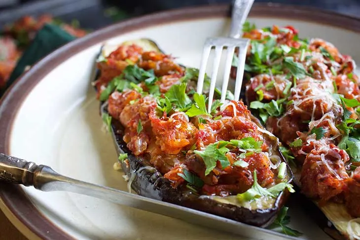 stuffed eggplant