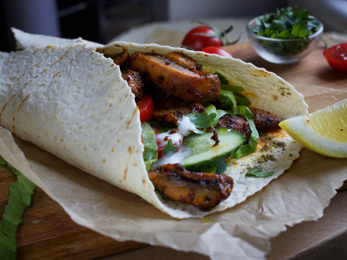 portobello wrap Shawarma recipe