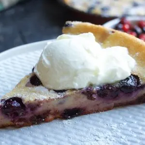 recipe Vegan Blueberry Clafoutis cu afine