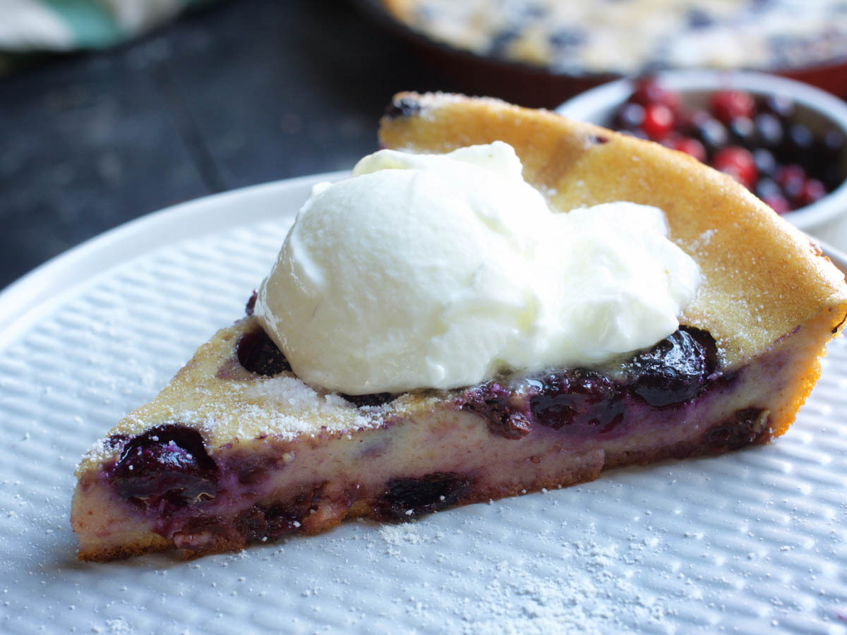 recipe Vegan Blueberry Clafoutis