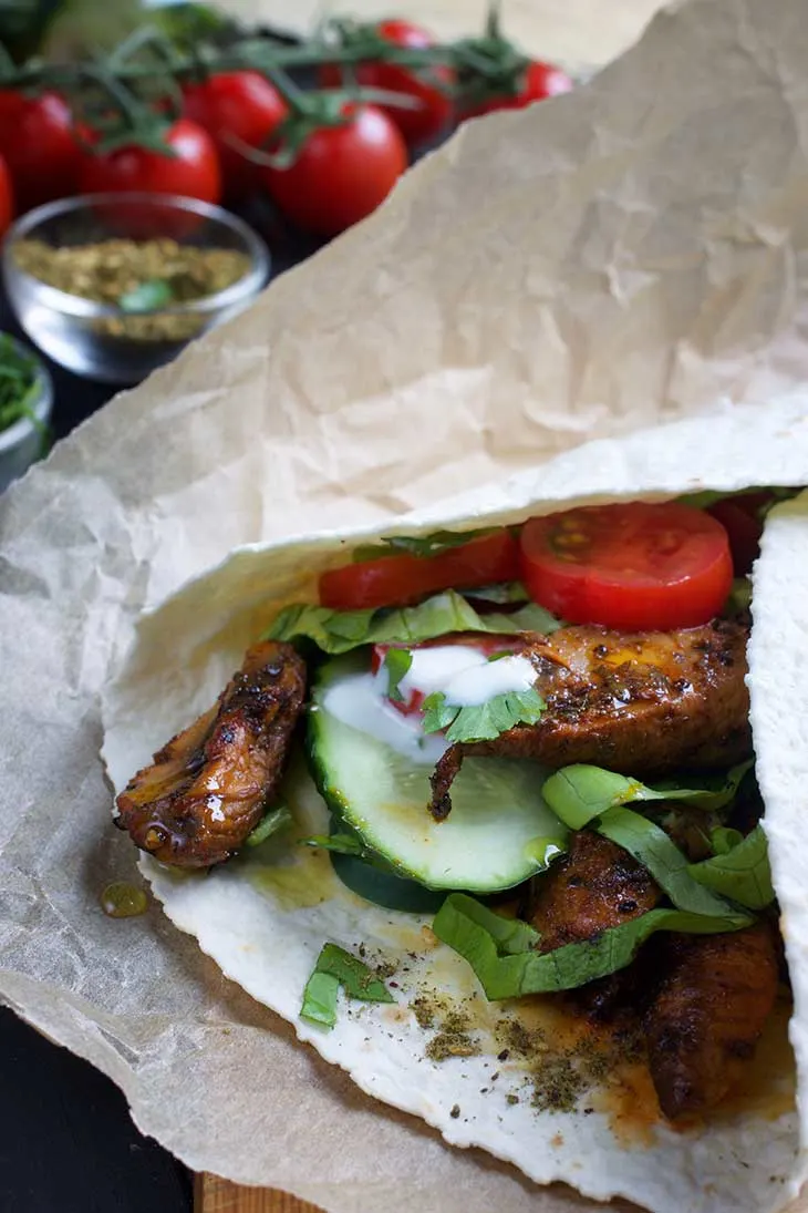 turkish Shawarma recipe reteta saorma vegana