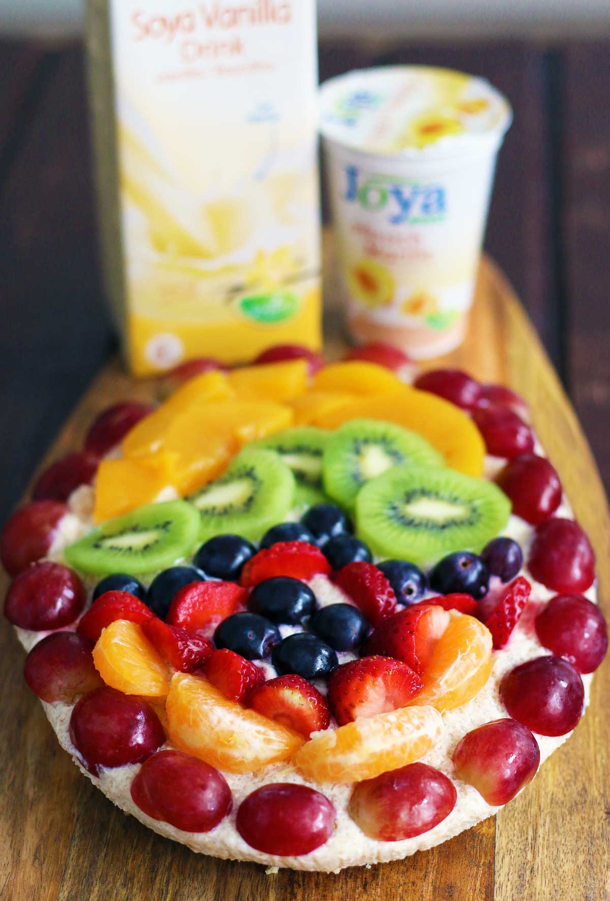 vegan fruit tart for easter