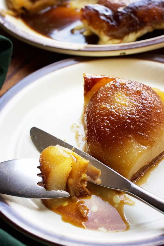 vegan pear tarte tatin tarta pere