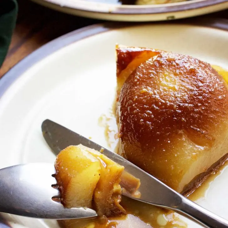 vegan tarte tatin pear tarta pere