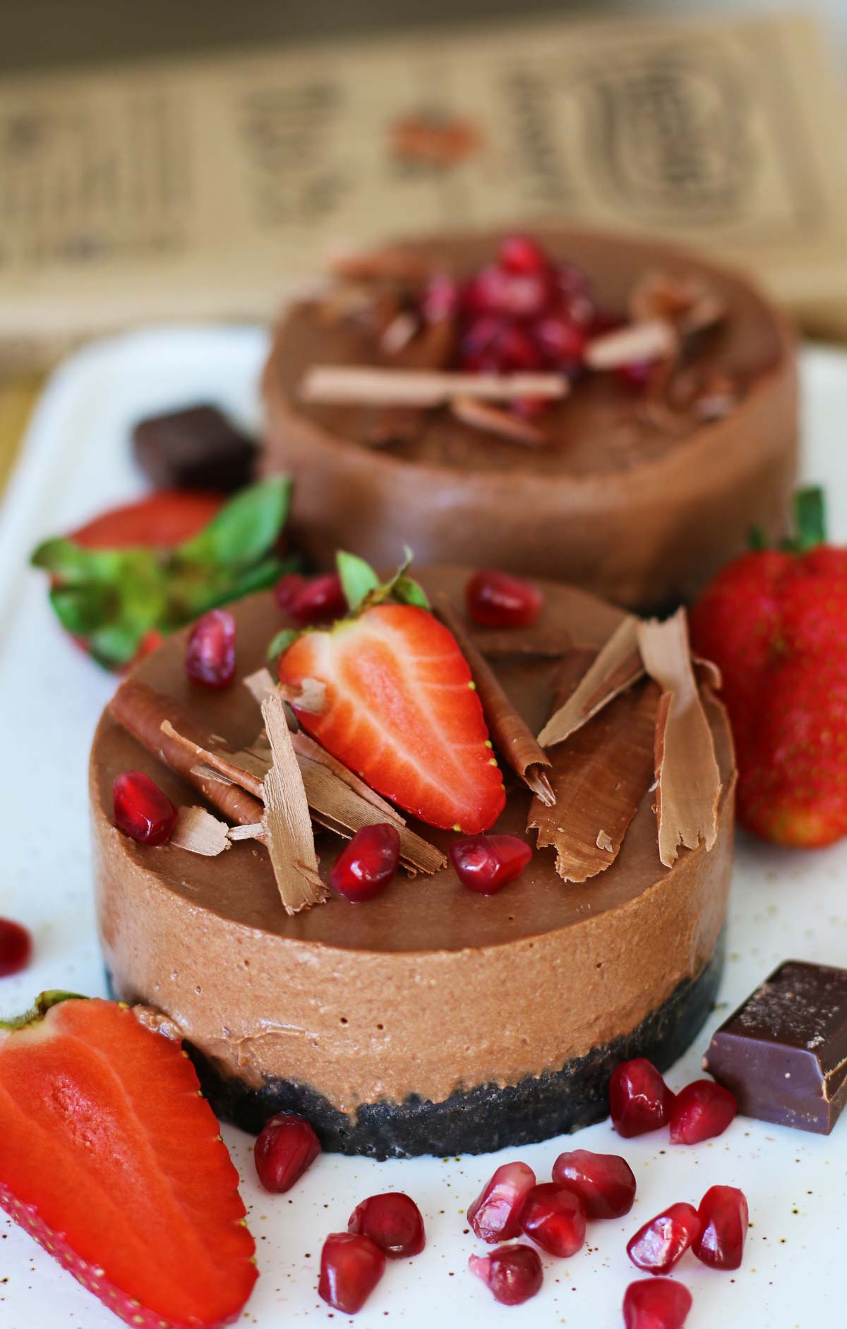 recipe vegan chocolate cheesecake