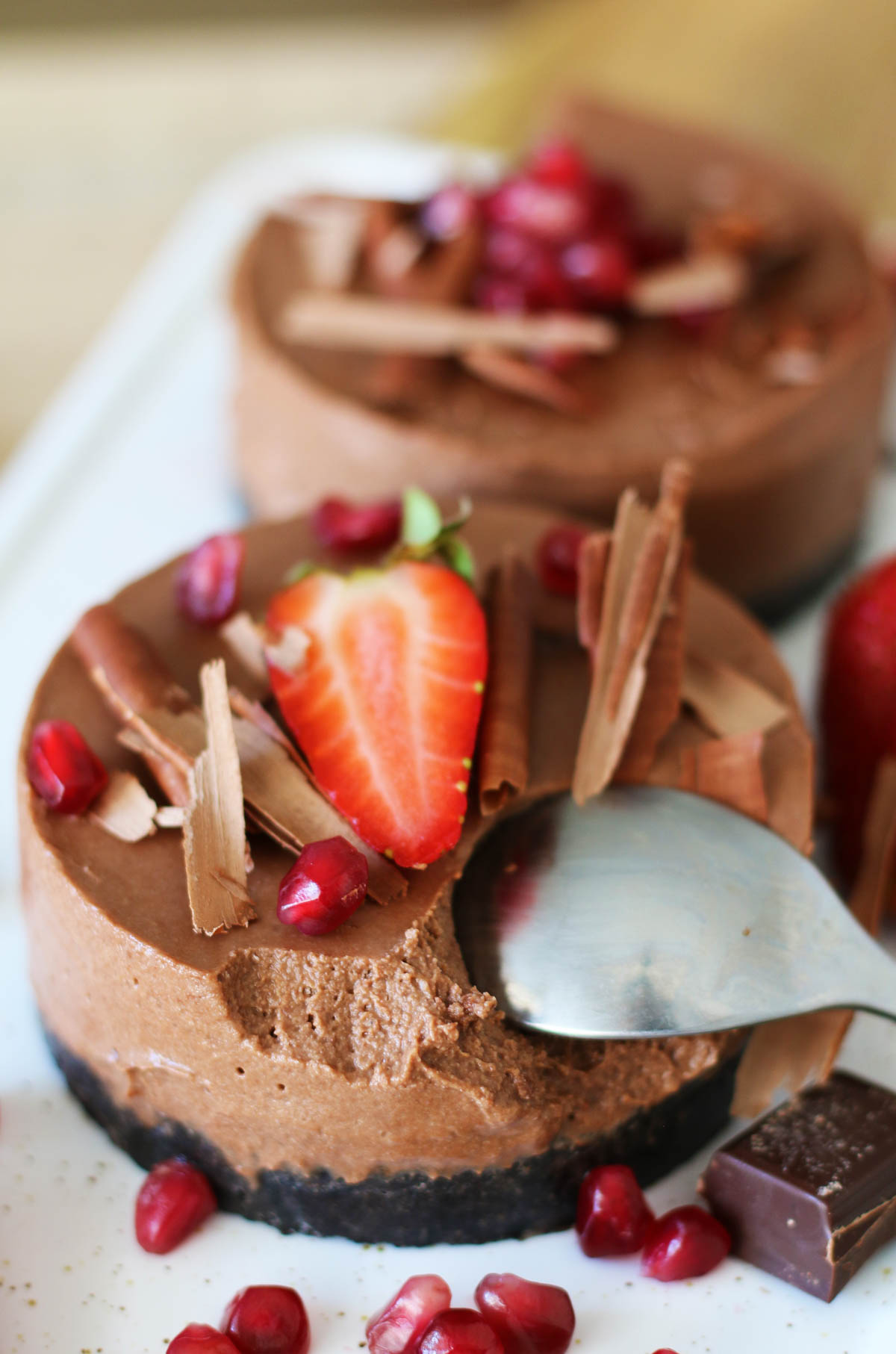 vegan chocolate cheesecake easy recipe