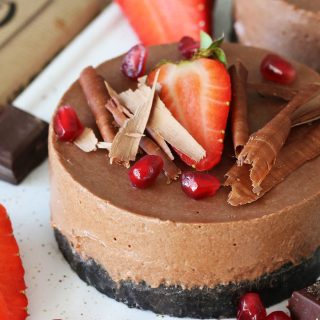 vegan chocolate cheesecake cu ciocolata vegan