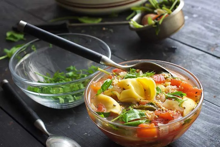 vegan italian tortellini soup recipe