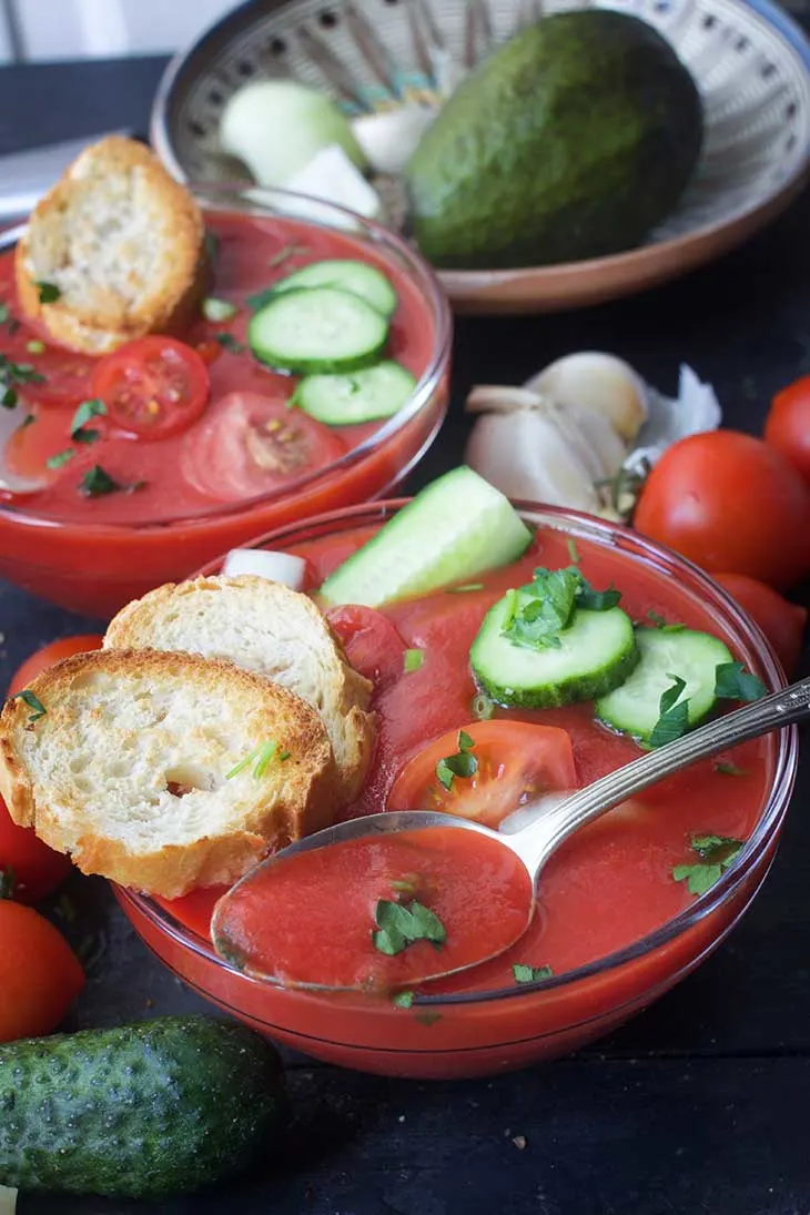 gazpacho retete cu avocado