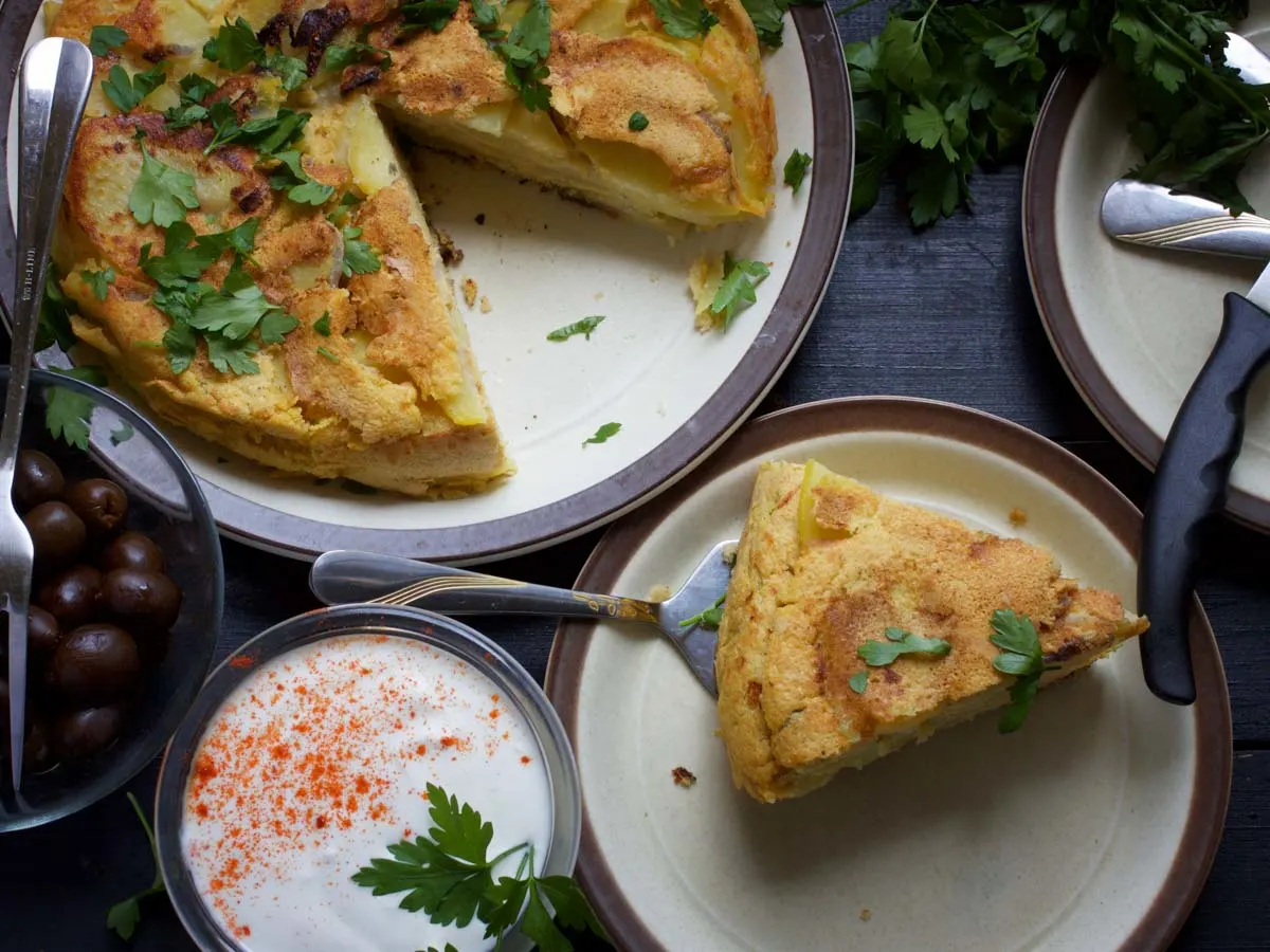 spanish Vegan Potato Tortilla