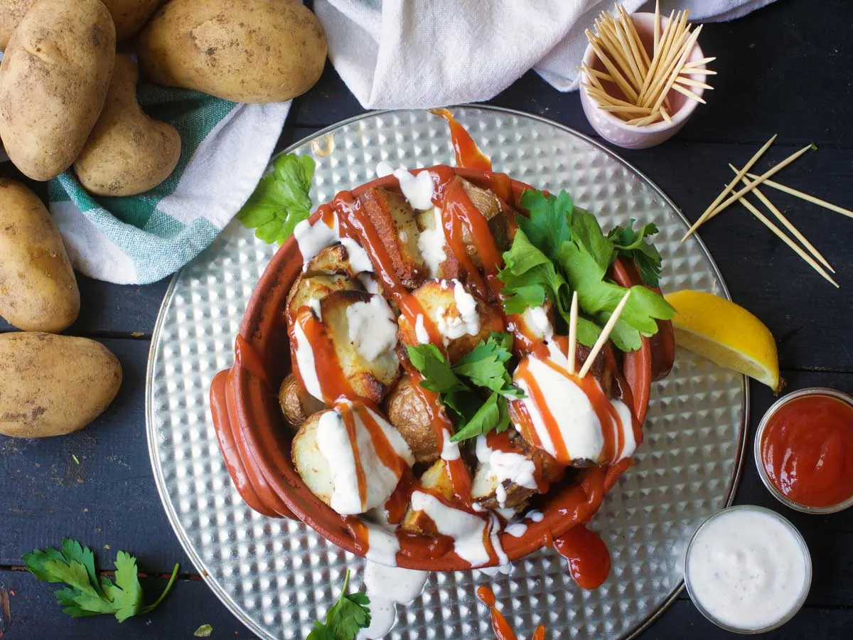 vegan patatas bravas recipe spanish tapas