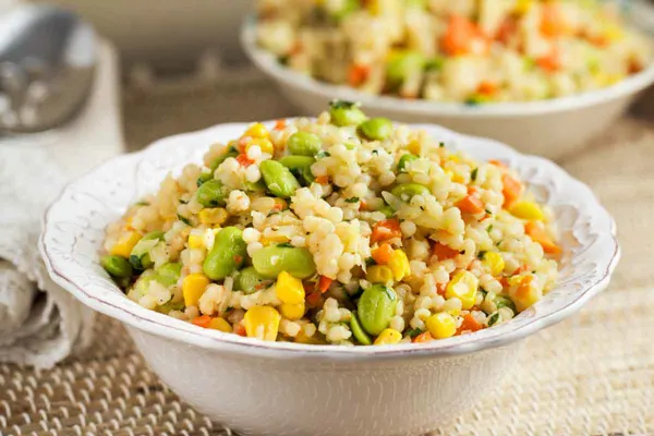 Pearl (Israeli) Couscous With Veggies