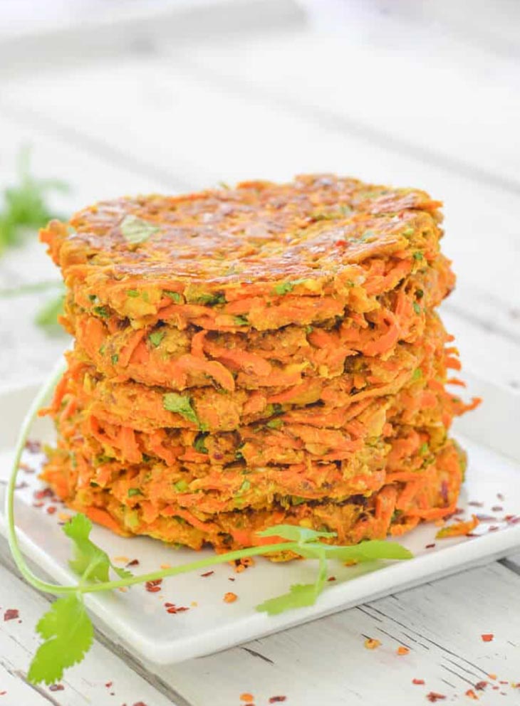 Curried Carrot Fritters