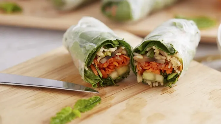 Asian Veggie Wraps