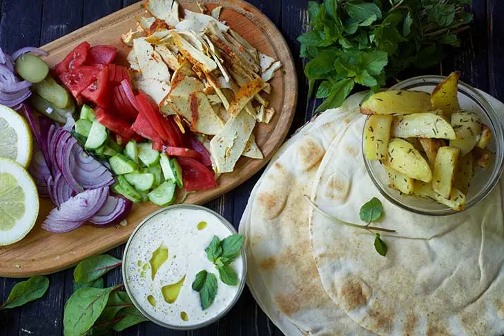 Vegan Gyros Greek Wrap recipe 