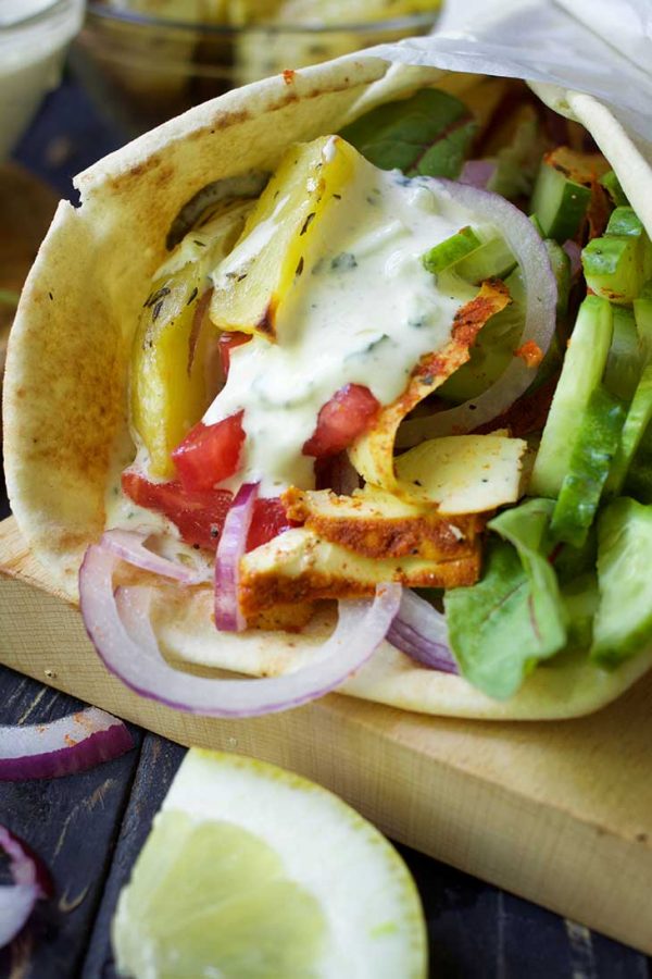 Vegan Gyros (Greek Tofu Wrap)