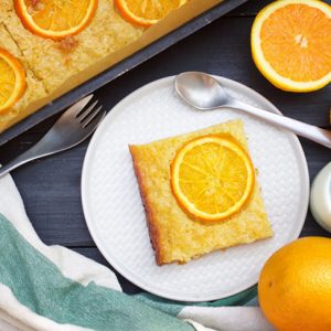 Vegan Orange Pie recipe Portokalopita prajitura cu portocale