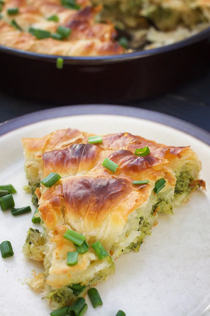 Vegan Spanakopita Greek Spinach Pie recipe