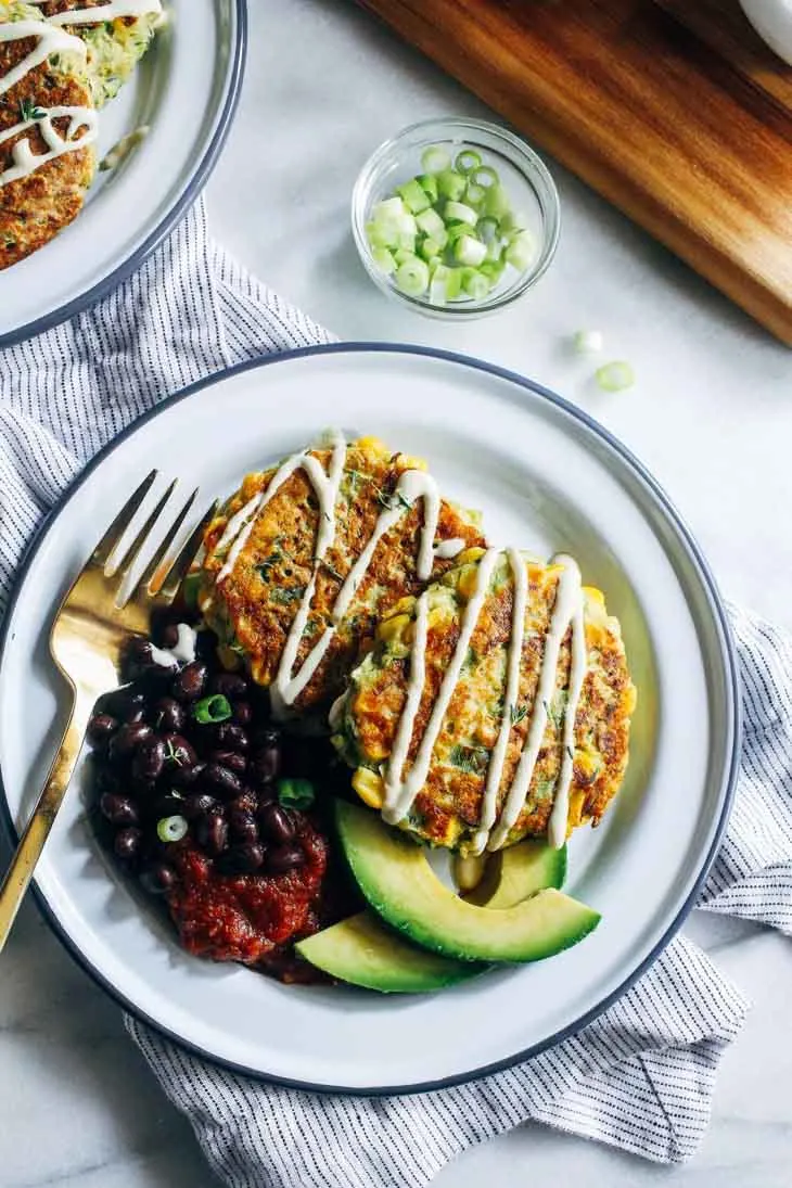 Healthy Zucchini Corn Fritters