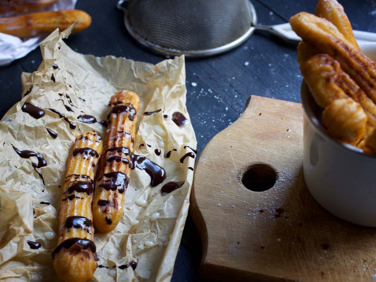 chocolate vegan churros