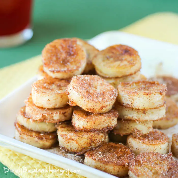 Pan Fried Cinnamon Bananas